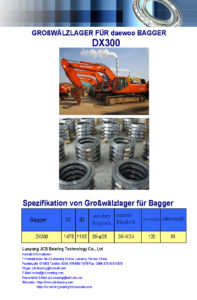 Großwälzlager für daewoo Bagger DX300