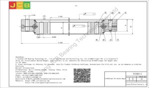 Zeichnung des Großwälzlager für komatsu Bagger PC228US-3